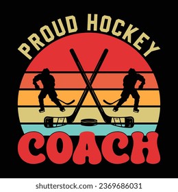 Proud Hockey Coach t-shirt design