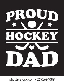 PROUD HOCKEY DAD T SHIRT DESIGN