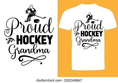 Proud Hockey Grandma svg design