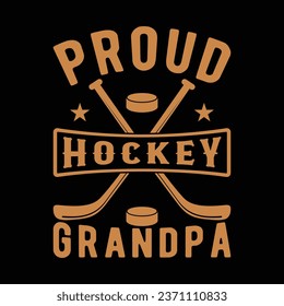 Proud Hockey Opa T-Shirt Design.