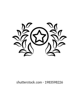 Proud icon from Award. star icon, champion, winner. line icon style. simple illustration. Editable stroke. Design template vector