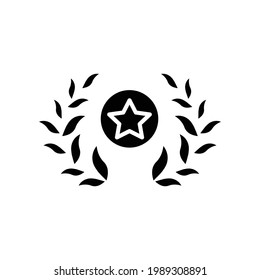 Proud icon from Award. star icon, champion, winner. simple illustration. Editable stroke. Design template vector