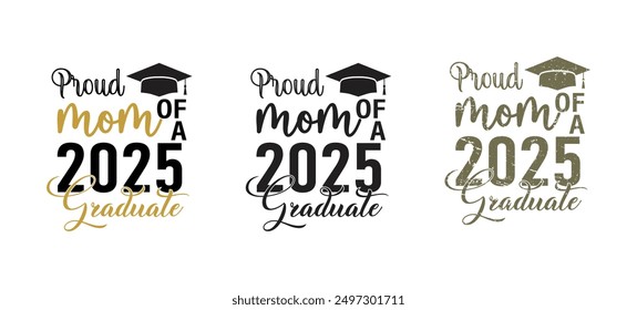 Orgullosa mamá de un graduado de 2025, Clase de 2025, Graduación, Senior, Class Senior, Cheer Mom, Senior 2025