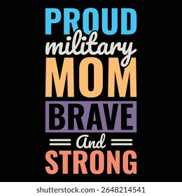 Orgulhosa mãe militar corajosa e forte
