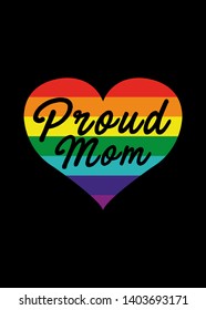 proud mom gay pride rainbow flag lgtb lesbian homosexual