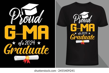 Proud Mom of the Graduate t shirt design 