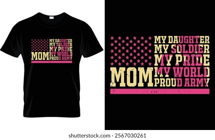 Proud Mom T-Shirt Design Template