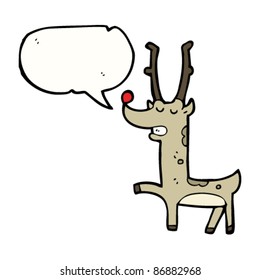 proud red nosed reindeer