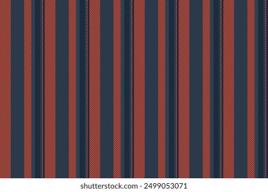 Proud stripe vertical pattern, birthday background texture seamless. Machinery fabric vector lines textile in dark and red colors palette.