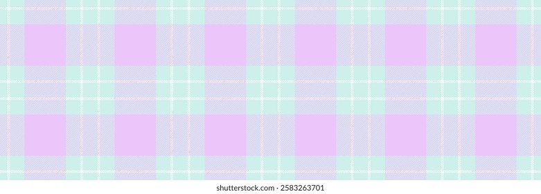 Proud tartan textile pattern, deluxe vector check background. Fiber seamless fabric plaid texture in light and white colors palette.