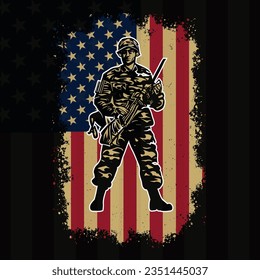 Proud U.S. 4th of July T-Shirt Veteran T-Shirt Design | us army navy veteran vector illustration with us flag for t-shirt, poster |  American Veteran t shirt design | veteran t shirt design vector.