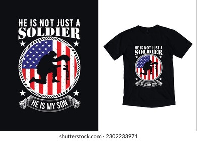 Proud U.S military memorial day premium vector t shirt design, veteran remember and honor design, solder hero t shirt designs, Veteran vector t-shirt design template, poster, suitable for t shirt
