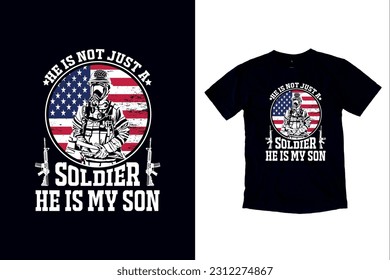 Proud USA army t-shirt vector template design, solder hero t-shirt designs, Veteran T-Shirt Design. Premium Vector, The true soldier fights because he loves t-shirt designs for veterans.