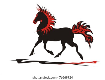 Proud vector horse