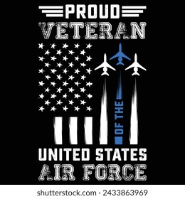 Proud veteran Of the inited states Air Force t-shirt design,Proud Air Force svg,Cricut  Silhouette cut files,American Flag, Distressed US Flag svg