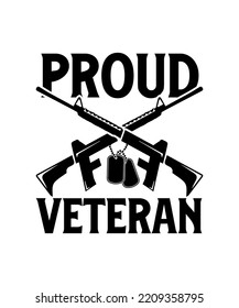 Proud Veteran Logo Tshirt Design Veteran Tshirt
