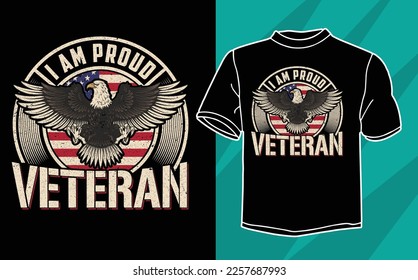 i am proud veteran t shirt design