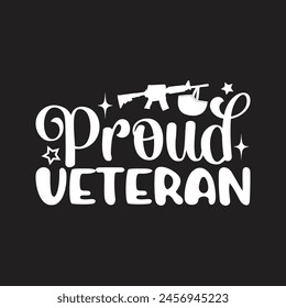 Proud veteran vector design for sale