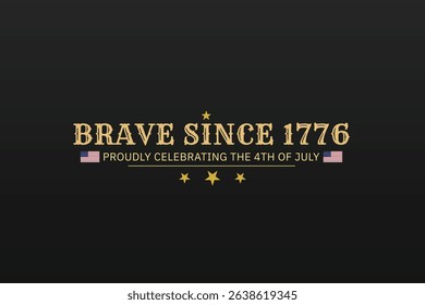 Proudly Celebrating the Fourth of July Poster