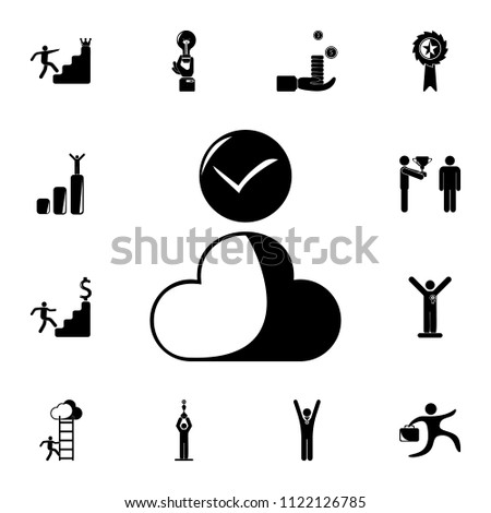 proven cloud icon. Detailed set of Sucsess and awards icons. Premium quality graphic design sign. One of the collection icons for websites, web design, mobile app on white background