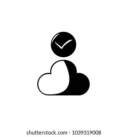 proven cloud icon. Element of medal and awards for mobile concept and web apps. Thin line  icon for website design and development, app development. Premium icon on white background