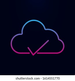 Proven cloud nolan icon. Simple thin line, outline vector of web icons for ui and ux, website or mobile application