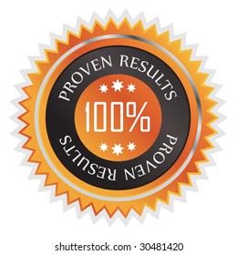 Proven results sticker