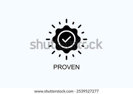 Proven Vector Or Logo Sign Symbol Illustration