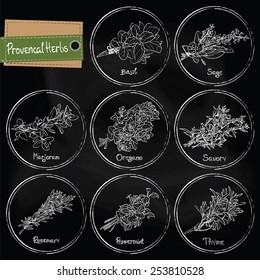 Provencal Herbs set. Provencal Herbs. Vector illustration