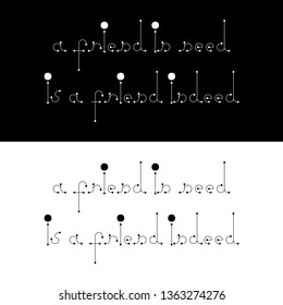 Proverb about friendship.