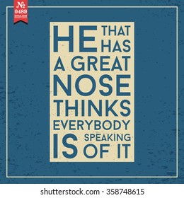 Proverb and Saying. Vector Illustration N 0489. Folk wisdom.