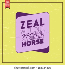Proverbs and Sayings collection. N 0026. Folk wisdom. Vector illustration. 