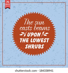Proverbs and Sayings collection. N 0032. Folk wisdom. Vector illustration.