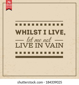 Proverbs and Sayings collection. N 0046. Folk wisdom. Vector illustration.