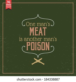 Proverbs and Sayings collection. N 0062. Folk wisdom. Vector illustration.