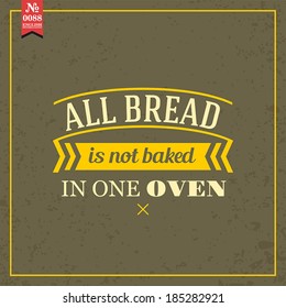 Proverbs and Sayings collection. N 0088. Folk wisdom. Vector illustration.