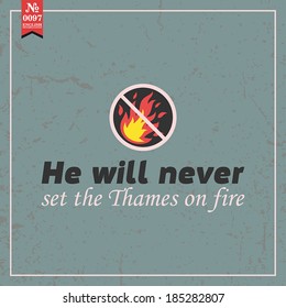 Proverbs and Sayings collection. N 0097. Folk wisdom. Vector illustration.