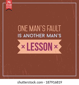 Proverbs and Sayings collection. N 0140. Folk wisdom. Vector illustration.