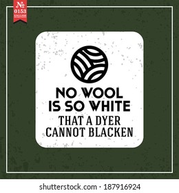 Proverbs and Sayings collection. N 0153. Folk wisdom. Vector illustration.