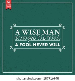 Proverbs and Sayings collection. N 0167. Folk wisdom. Vector illustration.