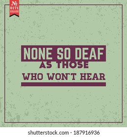 Proverbs and Sayings collection. N 0171. Folk wisdom. Vector illustration.