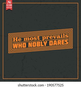 Proverbs and Sayings collection. N 0190. Folk wisdom. Vector illustration.