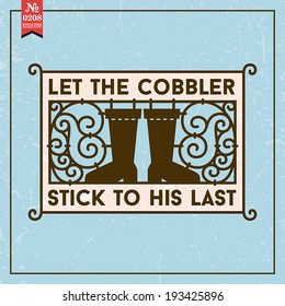 Proverbs and Sayings collection. N 0208. Folk wisdom. Vector illustration.