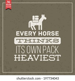 Proverbs and Sayings collection. N 0239. Folk wisdom. Vector illustration.