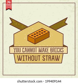 Proverbs and Sayings collection. N 0264. Folk wisdom. Vector illustration.