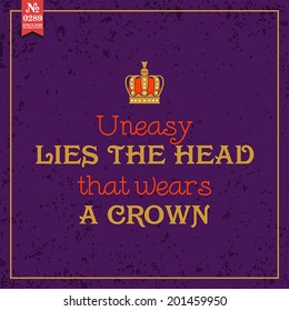 Proverbs and Sayings collection. N 0289. Folk wisdom. Vector illustration.