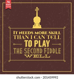 Proverbs and Sayings collection. N 0297. Folk wisdom. Vector illustration.