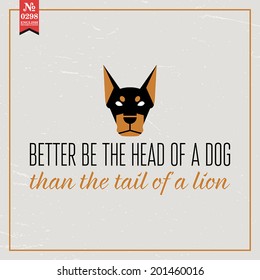 Proverbs and Sayings collection. N 0298. Folk wisdom. Vector illustration.