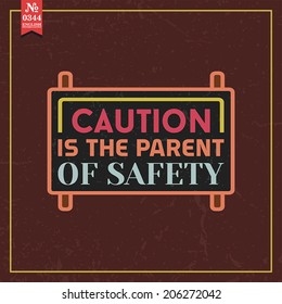 Proverbs and Sayings collection. N 0344. Folk wisdom. Vector illustration.