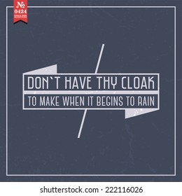 Proverbs and Sayings collection. N 0424. Folk wisdom. Vector illustration.